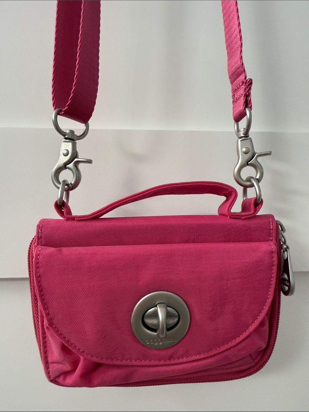 Baggallini Hot Pink Mini Crossbody Bag